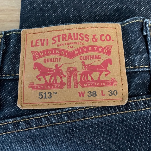Levi's Men's Blue Jeans Style 513 - Picture 2 of 2